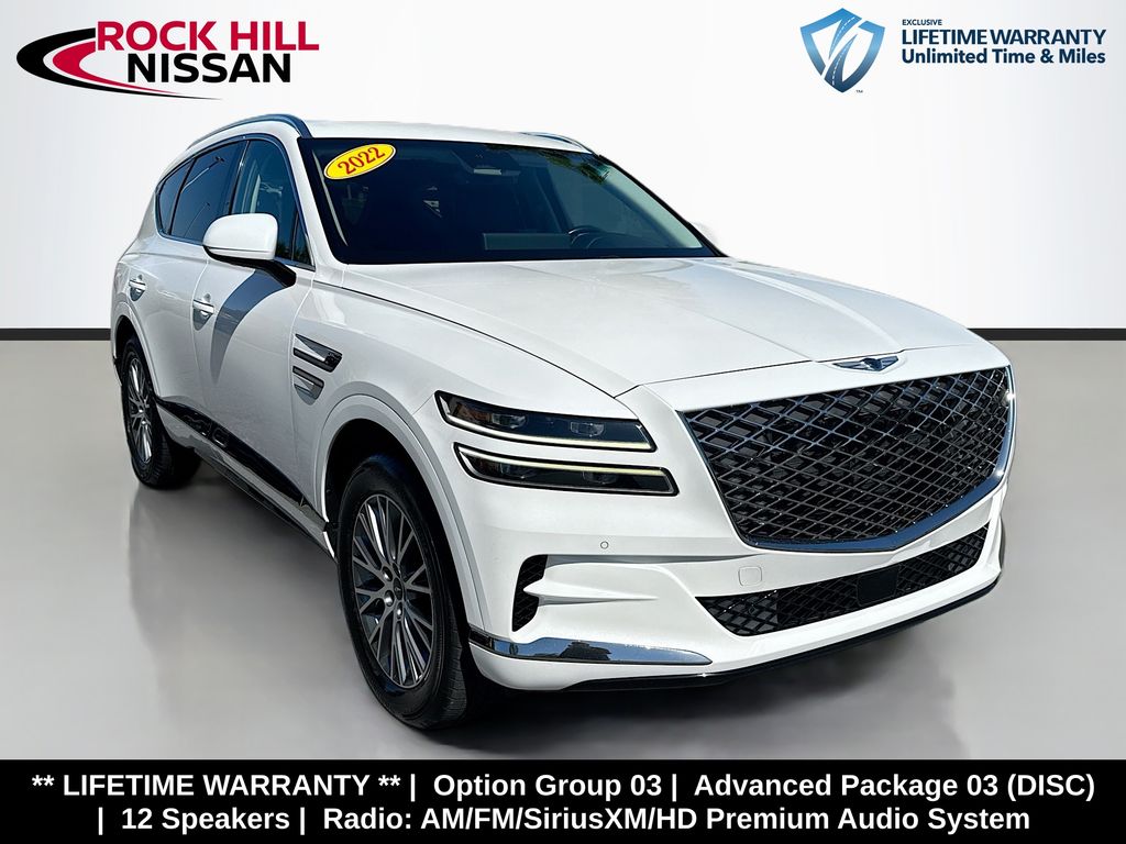 Uyuni White 2022 Genesis GV80 2.5T RWD SUV / Crossover Rear-Wheel Drive 8-Speed Automatic