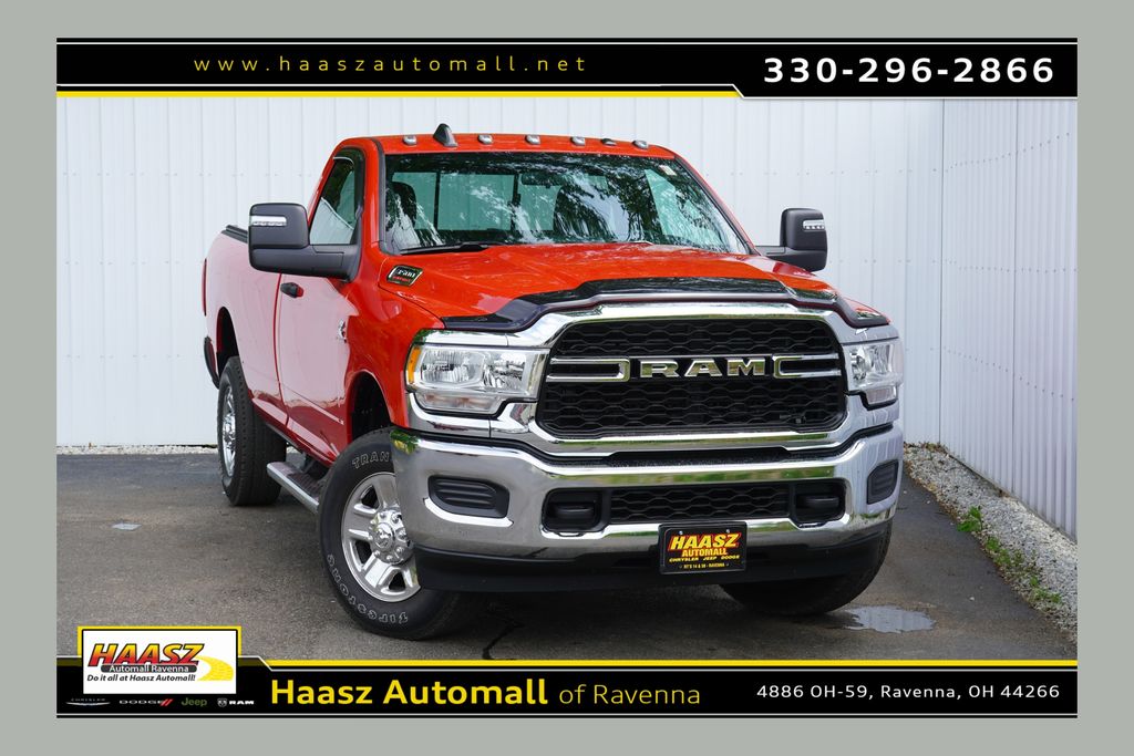Flame Red Clearcoat 2024 RAM 3500 Tradesman Regular Cab LB 4WD Pickup Truck Four-Wheel Drive 6-Speed Automatic