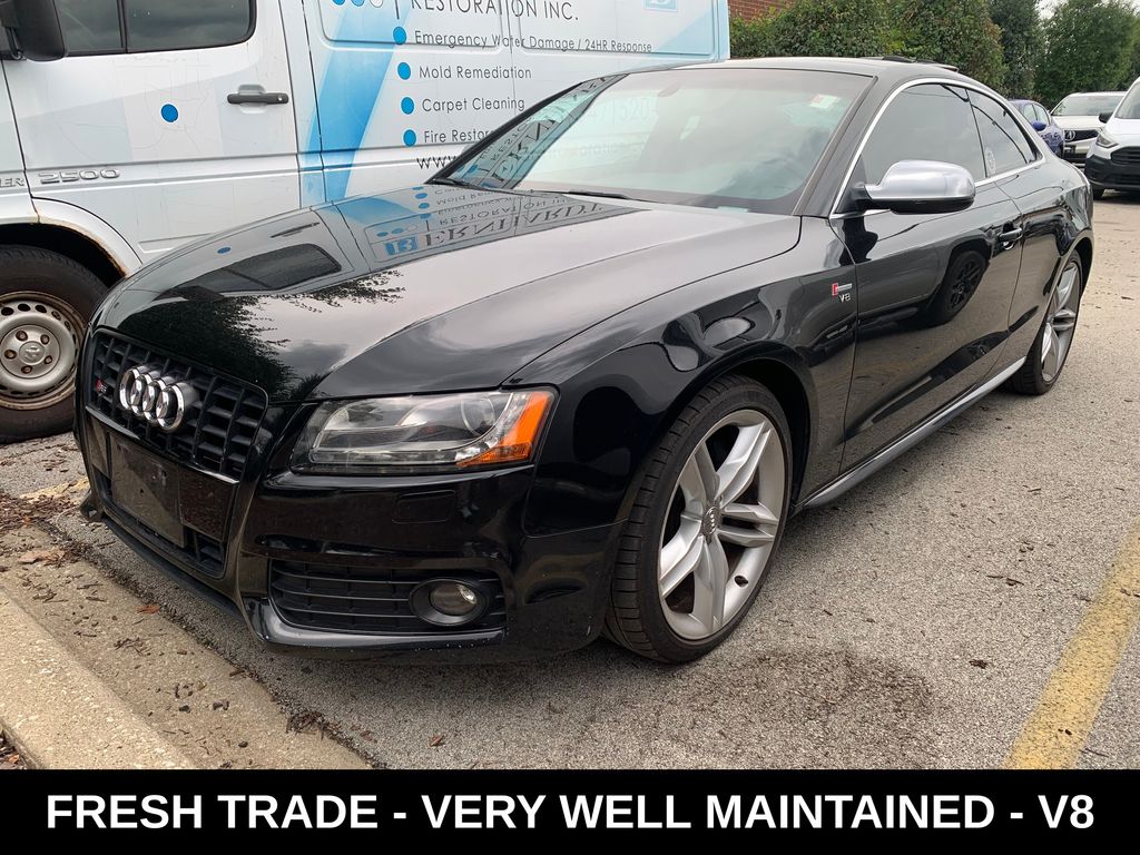 Brilliant Black/Black Roof 2012 Audi S5 Coupe All-Wheel Drive 6-Speed Manual