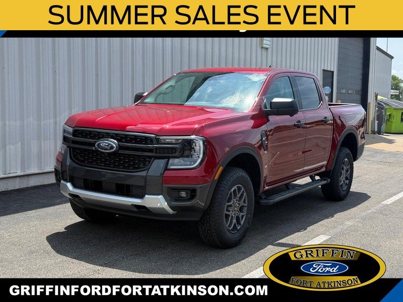 Ruby Red Metallic Tinted Clearcoat 2026 Ford Ranger Pickup Truck Four-Wheel Drive Automatic