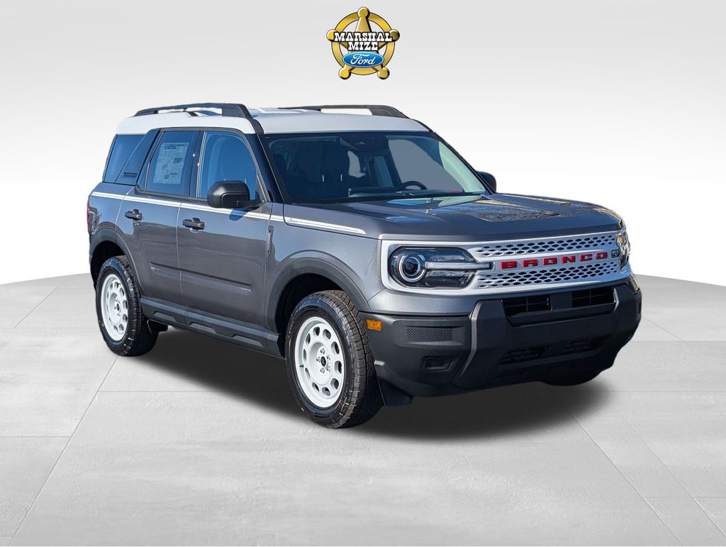 Carbonized Gray Metallic 2025 Ford Bronco Sport Heritage AWD SUV / Crossover All-Wheel Drive 8-Speed Automatic