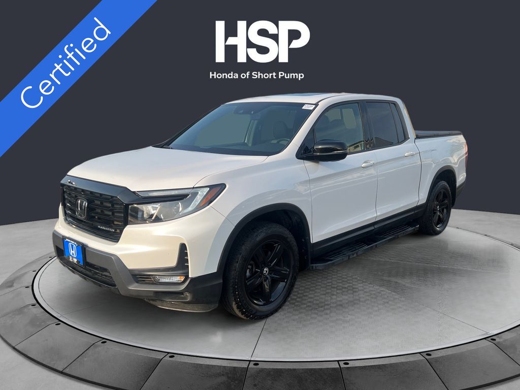 Platinum White Pearl 2023 Honda Ridgeline Pickup Truck All-Wheel Drive 9-Speed Automatic