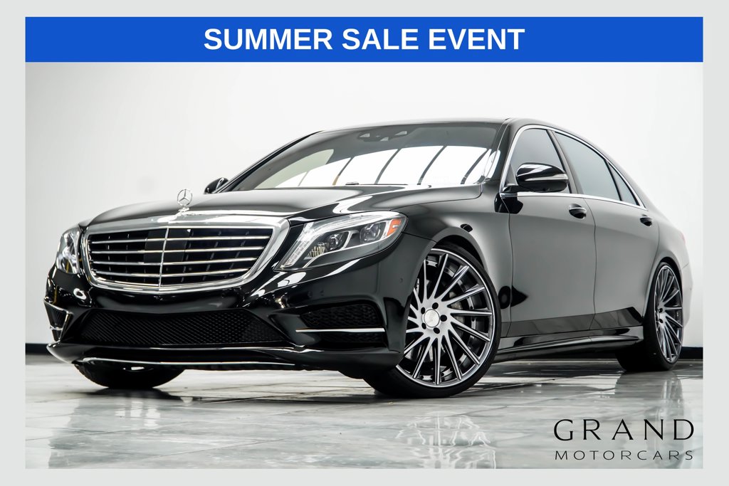 Black 2015 Mercedes-Benz S-Class Sedan Rear-Wheel Drive 7-Speed Automatic