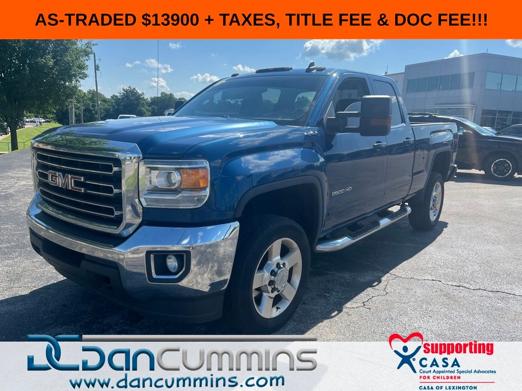 Stone Blue Metallic 2017 GMC Sierra 2500HD Pickup Truck Four-Wheel Drive 6-Speed Automatic Overdrive
