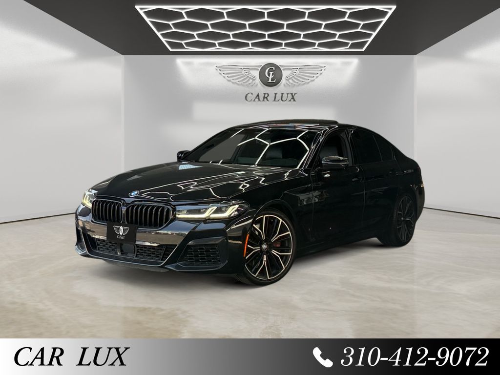 Black Sapphire Metallic 2022 BMW 5 Series Sedan All-Wheel Drive 8-Speed Automatic
