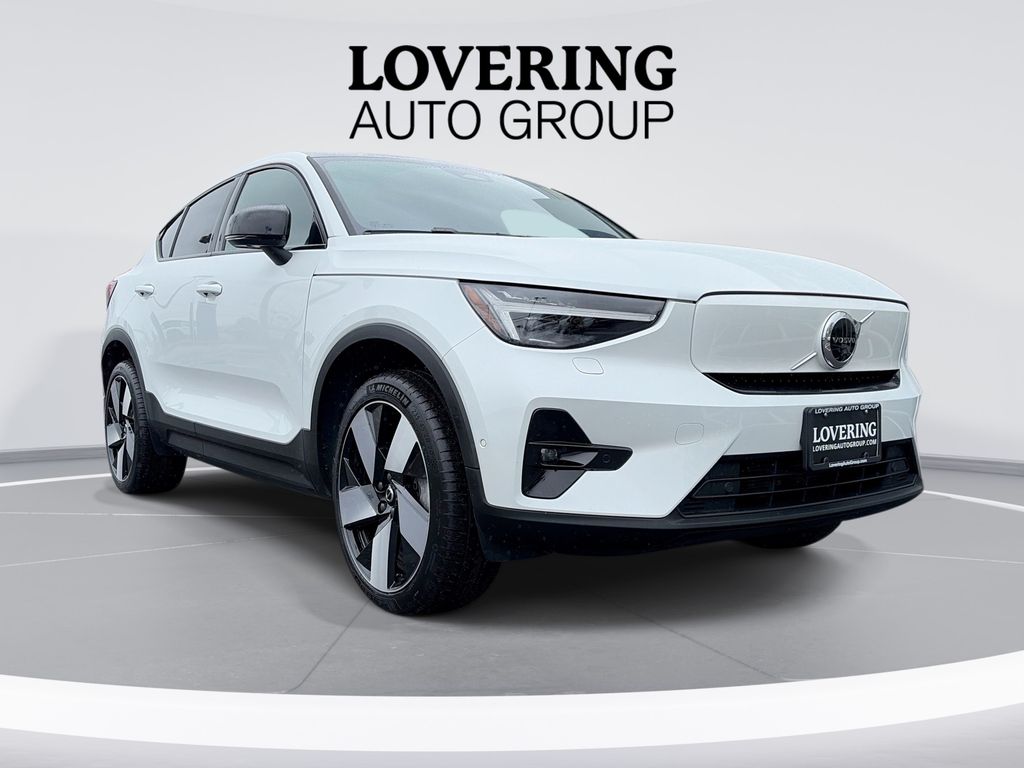 Crystal White 2023 Volvo C40 Recharge Twin Ultimate eAWD SUV / Crossover All-Wheel Drive 1-Speed Automatic