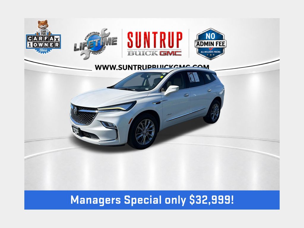 White Frost Tricoat 2023 Buick Enclave SUV / Crossover Four-Wheel Drive 9-Speed Automatic