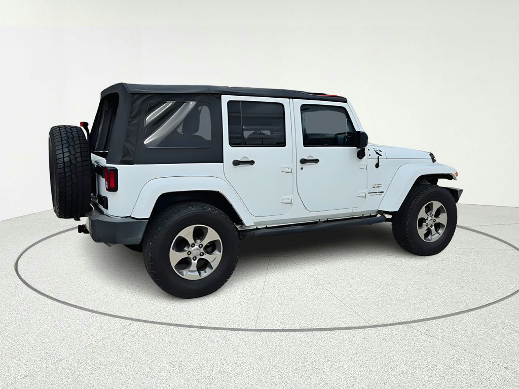 2018 Jeep Wrangler JK Unlimited Sahara White at Gullo Toyota