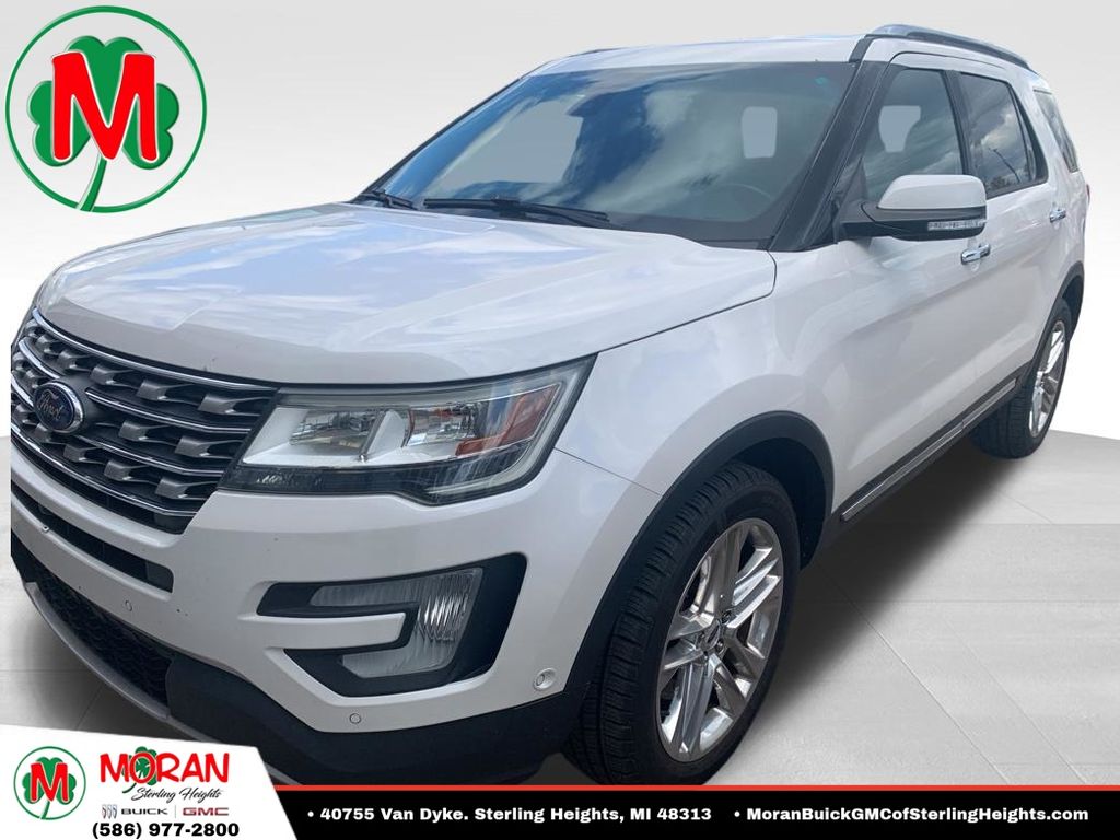 White Platinum Clearcoat Metallic 2016 Ford Explorer Limited 4WD SUV / Crossover All-Wheel Drive 6-Speed Automatic