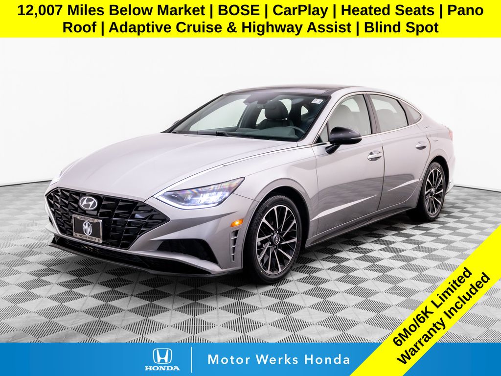 Shimmering Silver Pearl 2020 Hyundai Sonata Sedan Front-Wheel Drive 8-Speed Automatic Overdrive