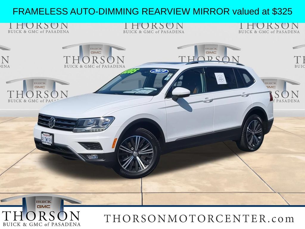 Pure White 2019 Volkswagen Tiguan SUV / Crossover Front-Wheel Drive 8-Speed Automatic