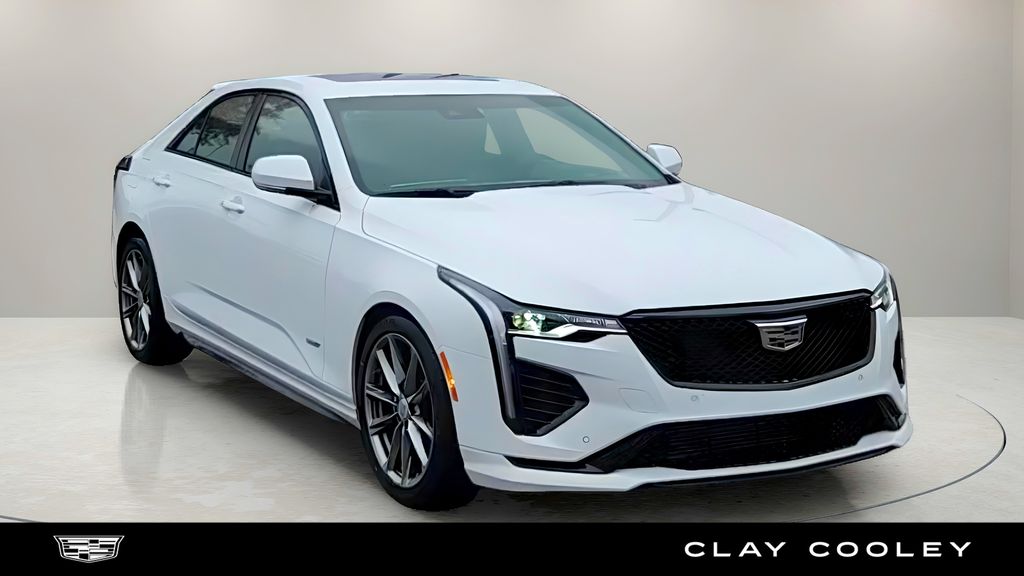 Summit White 2025 Cadillac CT4 V-Series RWD Sedan Rear-Wheel Drive Automatic