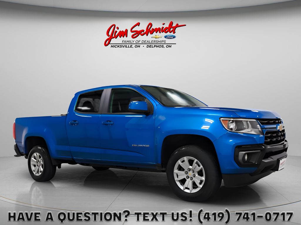 Bright Blue Metallic 2021 Chevrolet Colorado Pickup Truck 4X2 8-Speed Automatic