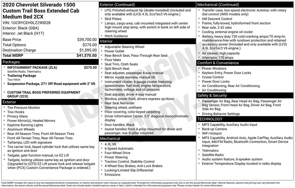 used 2020 Chevrolet Silverado 1500 car, priced at $26,900