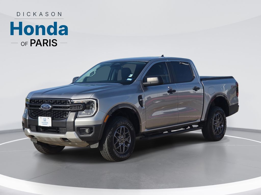 Silver Metallic 2024 Ford Ranger Pickup Truck Four-Wheel Drive Automatic