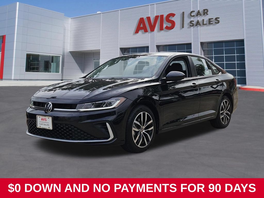 Black 2025 Volkswagen Jetta Sedan Front-Wheel Drive 8-Speed Automatic