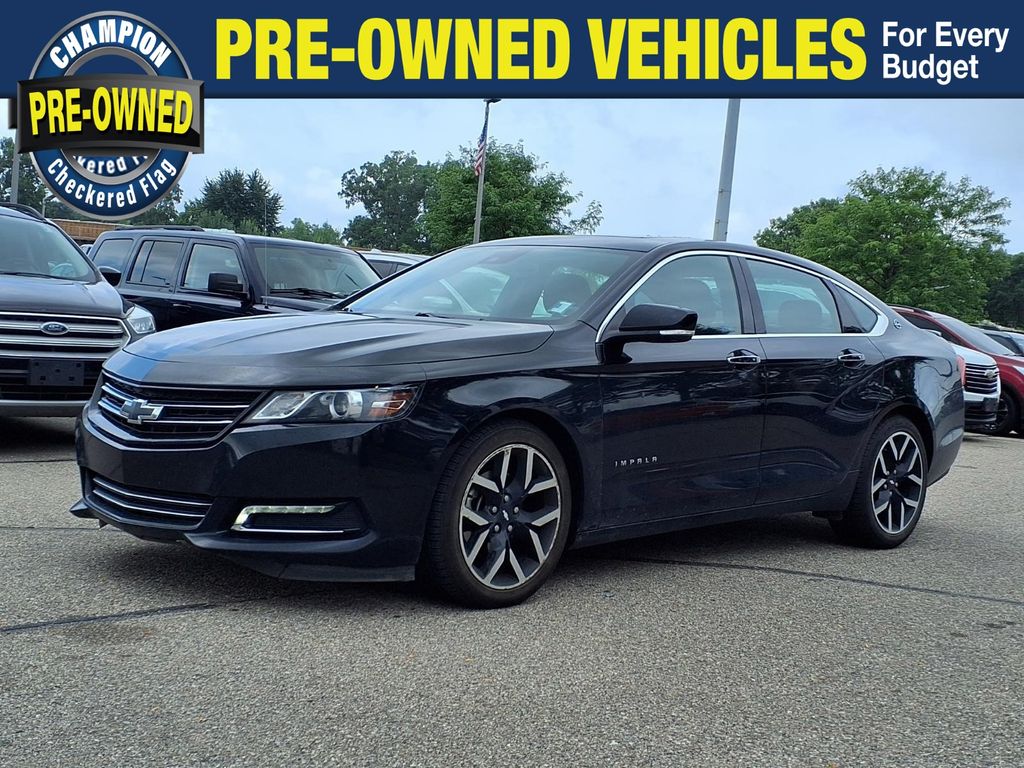 Black 2016 Chevrolet Impala Sedan Front-Wheel Drive 6-Speed Automatic Overdrive