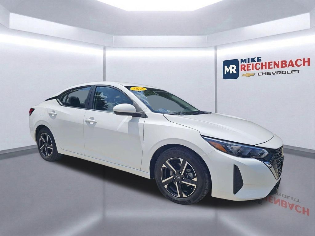 White (Fresh Powder) 2024 Nissan Sentra Sedan Front-Wheel Drive Continuously Variable Transmission