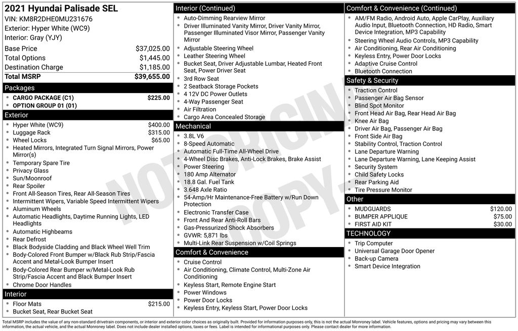 Certified Used 2021 White Hyundai SEL image 8