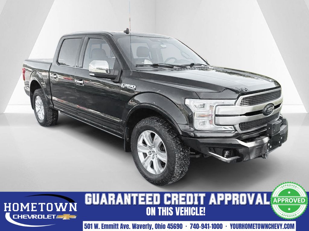 Black Metallic 2019 Ford F-150 Platinum SuperCrew 4WD Pickup Truck Four-Wheel Drive Automatic