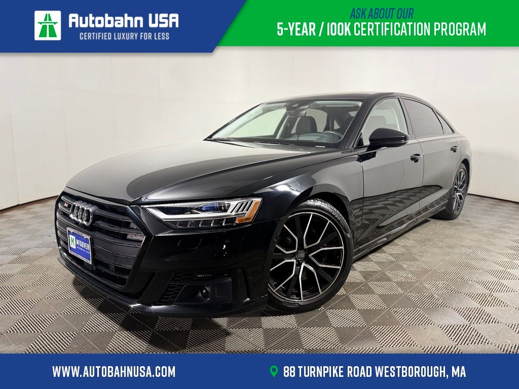Black 2020 Audi S8 Sedan All-Wheel Drive 8-Speed Automatic