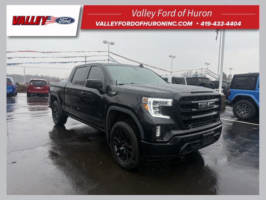 Onyx Black 2021 GMC Sierra 1500 Elevation Crew Cab 4WD Pickup Truck Four-Wheel Drive 8-Speed Automatic