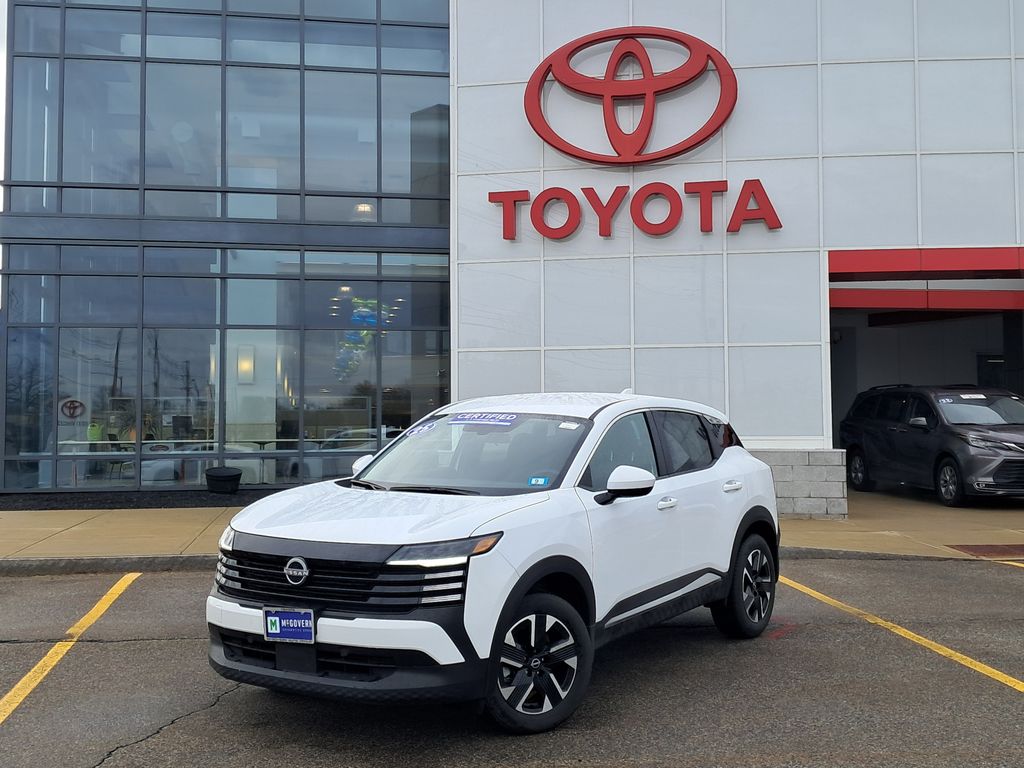 White (Fresh Powder) 2025 Nissan Kicks SV AWD SUV / Crossover All-Wheel Drive Continuously Variable Transmission