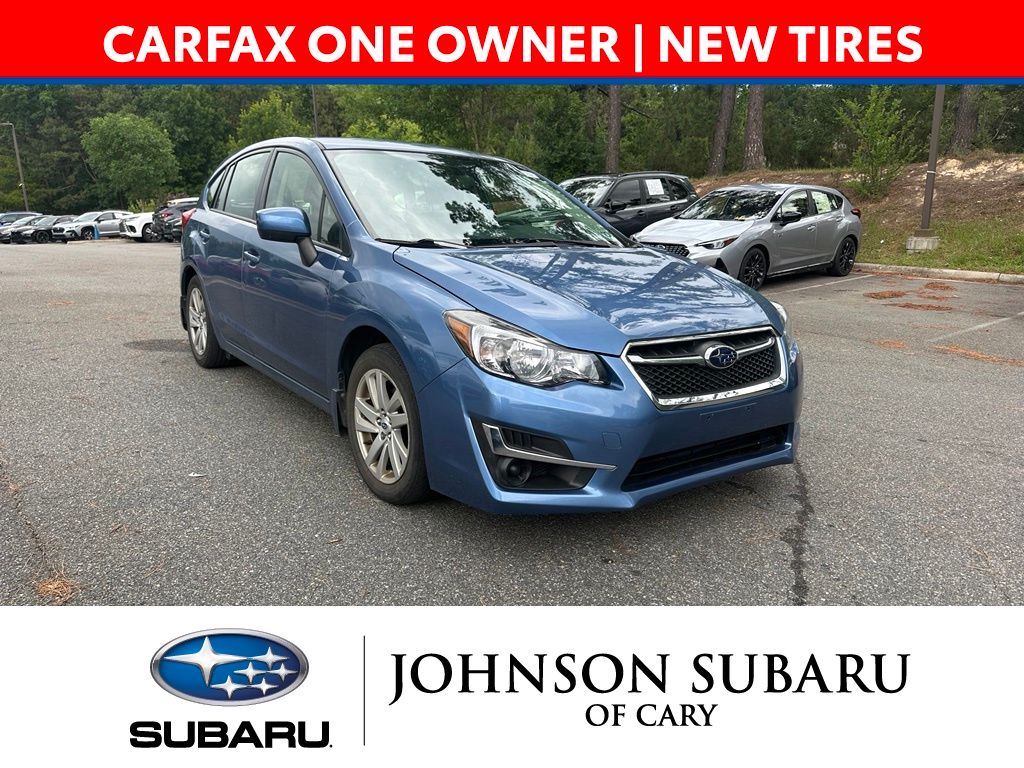 Quartz Blue Pearl 2016 Subaru Impreza Hatchback All-Wheel Drive Continuously Variable Transmission