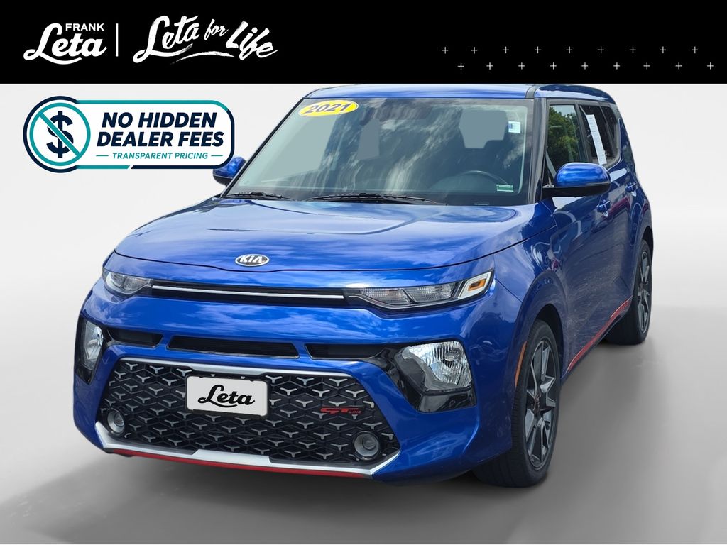 Neptune Blue 2021 Kia Soul SUV / Crossover Front-Wheel Drive Continuously Variable Transmission