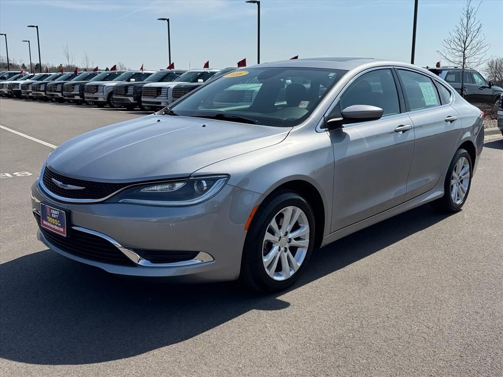 Billet Silver Metallic Clearcoat 2016 Chrysler 200 Limited Sedan FWD Sedan Front-Wheel Drive 9-Speed Automatic