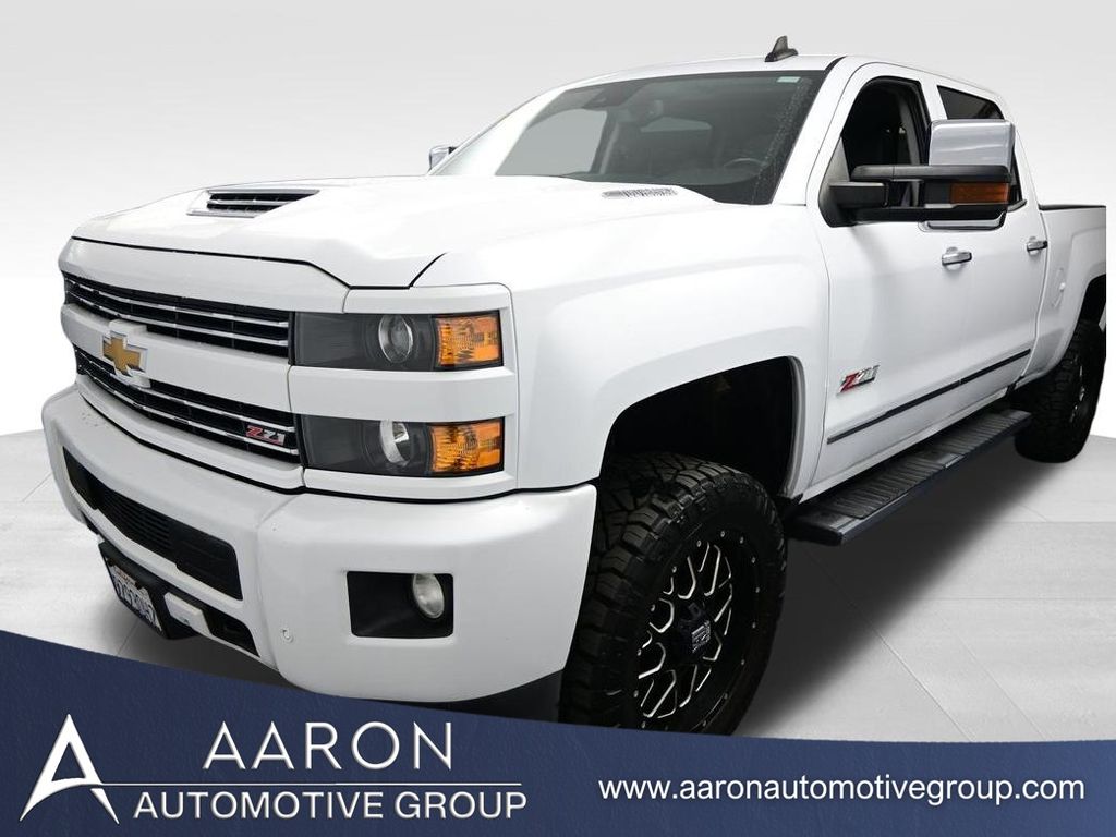 Summit White 2017 Chevrolet Silverado 2500HD LTZ Crew Cab 4WD Pickup Truck Four-Wheel Drive 6-Speed Automatic