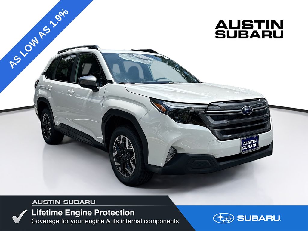 Crystal White Pearl 2026 Subaru Forester SUV / Crossover All-Wheel Drive Continuously Variable Transmission