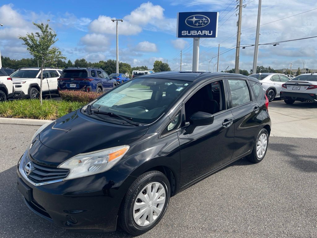 Super Black 2016 Nissan Versa Note Hatchback Front-Wheel Drive Continuously Variable Transmission