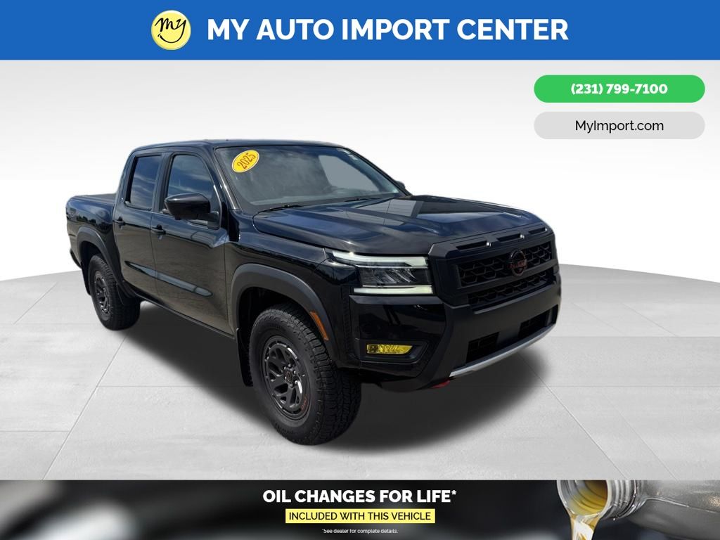Super Black 2025 Nissan Frontier Pickup Truck Four-Wheel Drive 9-Speed Automatic Overdrive