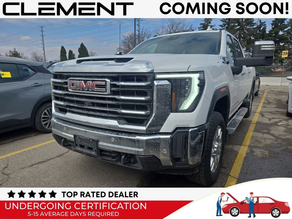 Summit White 2024 GMC Sierra 2500HD SLT Crew Cab 4WD Pickup Truck Four-Wheel Drive Automatic
