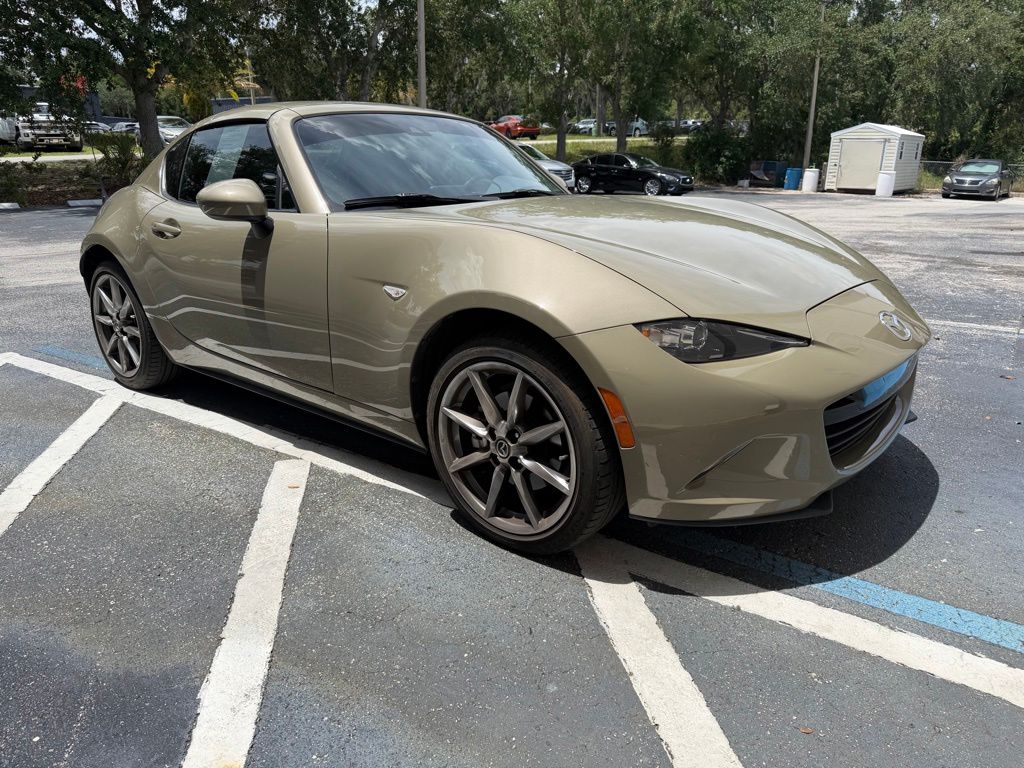 Zircon Sand Metallic 2023 Mazda MX-5 Miata RF Grand Touring RWD Convertible Rear-Wheel Drive 6-Speed Automatic