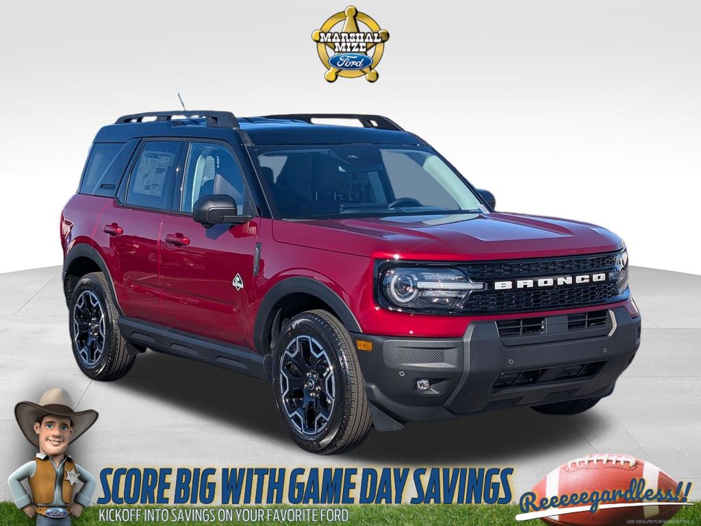 Ruby Red Metallic Tinted Clearcoat 2025 Ford Bronco Sport SUV / Crossover All-Wheel Drive 8-Speed Automatic