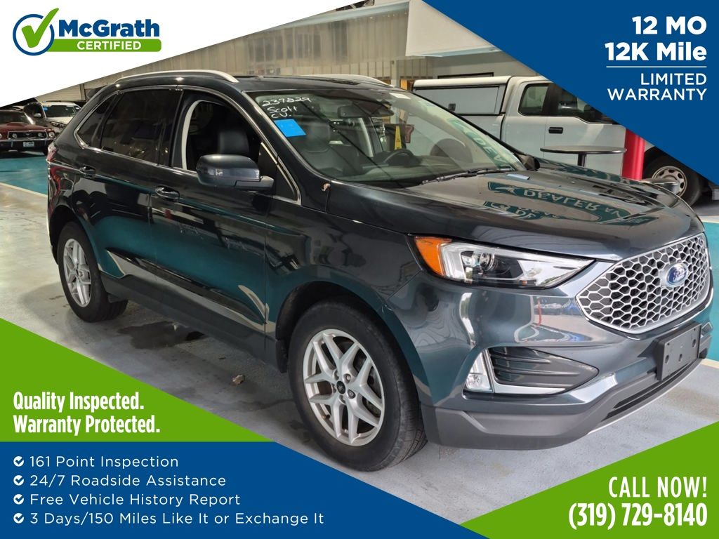 Blue Metallic 2024 Ford Edge SUV / Crossover All-Wheel Drive 8-Speed Automatic