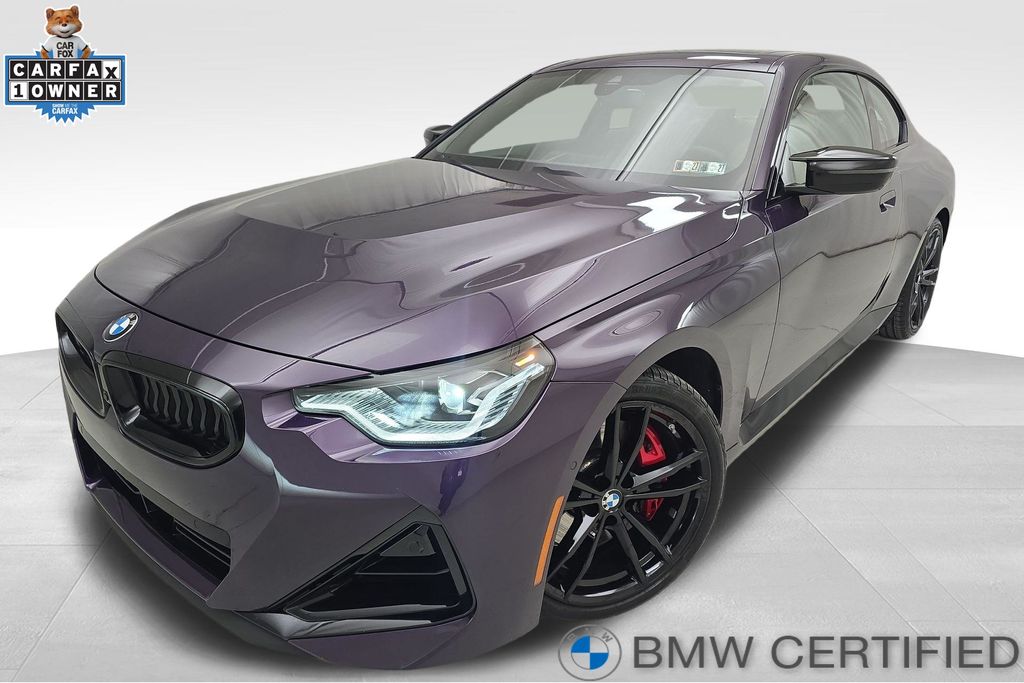 Thundernight Metallic 2023 BMW 2 Series Coupe All-Wheel Drive 8-Speed Automatic