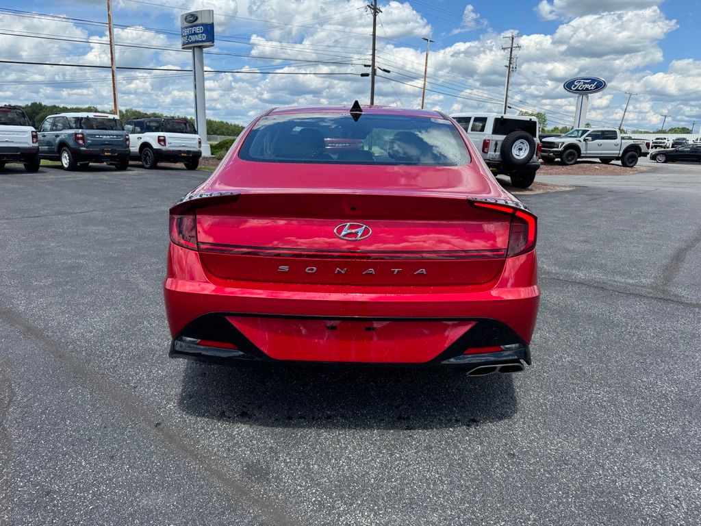 2021 Hyundai Sonata SEL Red at Phil Fitts Ford