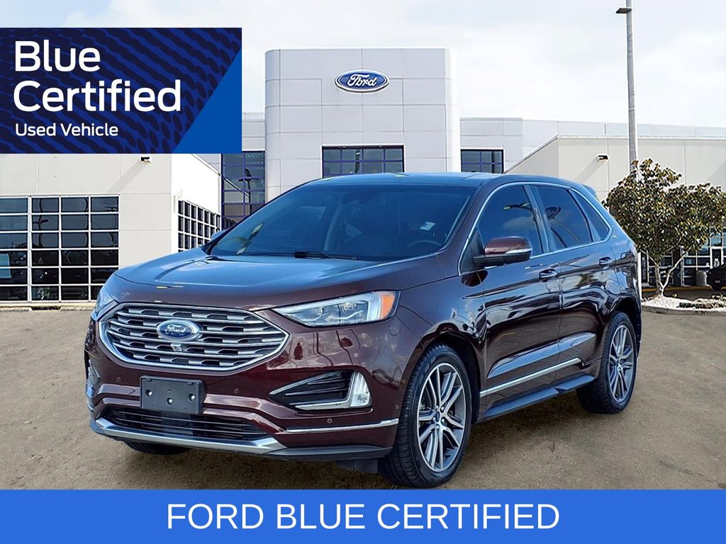 2019 Ford Edge Titanium Red at Bravo Nissan