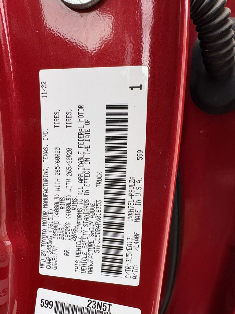 Used 2023 Red Toyota Limited image 28