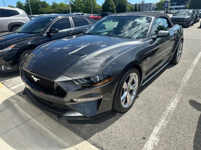 Gray 2018 Ford Mustang GT Premium Convertible RWD Convertible Rear-Wheel Drive Automatic
