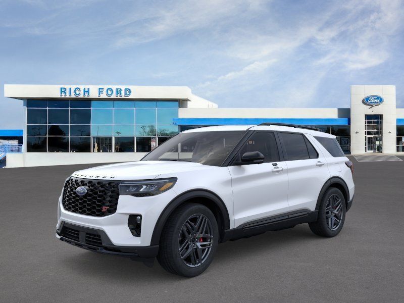 Star White Metallic Tri-Coat 2026 Ford Explorer SUV / Crossover All-Wheel Drive Automatic