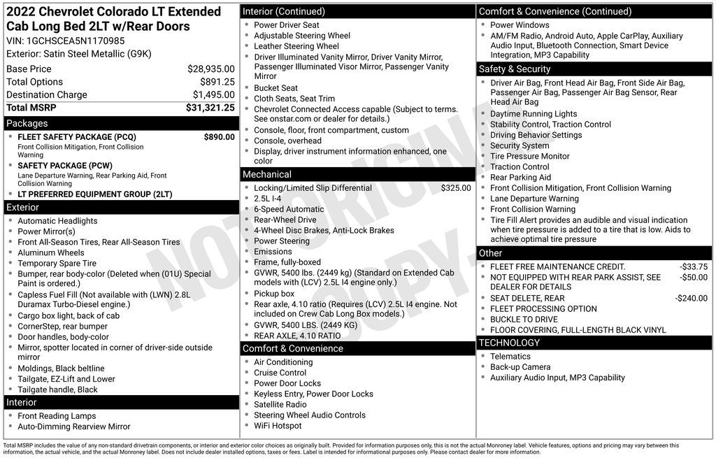 Used 2022 Chevrolet Colorado LT