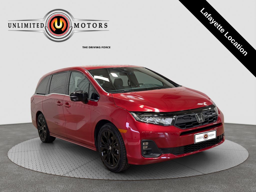 Red 2025 Honda Odyssey Minivan Front-Wheel Drive Automatic