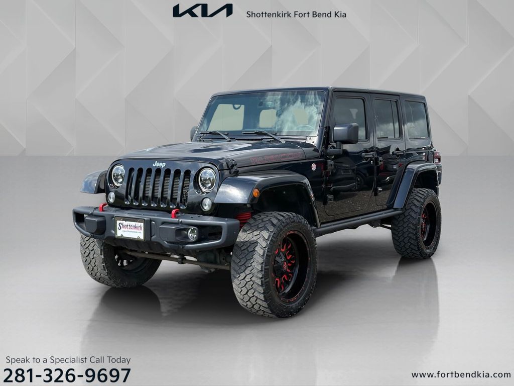 2016 Jeep Wrangler Unlimited Rubicon Black at North Houston Mitsubishi
