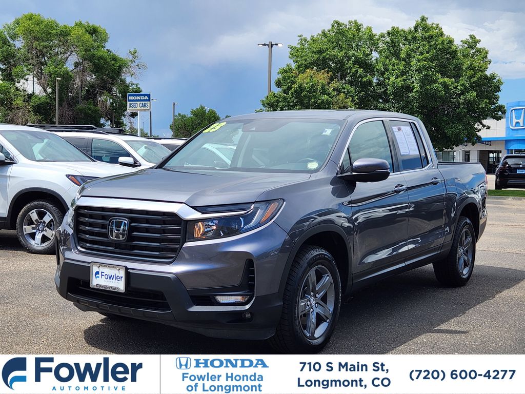 Gray 2023 Honda Ridgeline Pickup Truck All-Wheel Drive 9-Speed Automatic