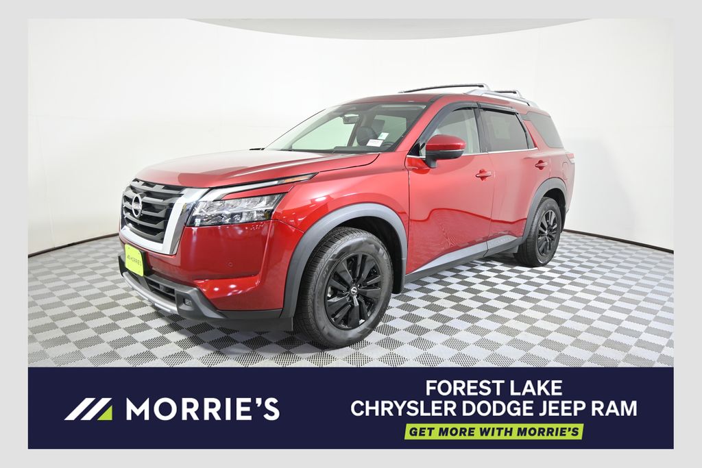 Red (Scarlet) 2023 Nissan Pathfinder SUV / Crossover All-Wheel Drive 9-Speed Automatic