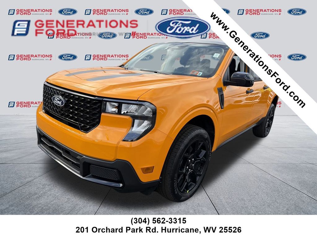 Orange Fury Metallic Tri-Coat 2026 Ford Maverick XLT SuperCrew AWD Pickup Truck All-Wheel Drive 8-Speed Automatic